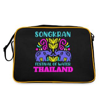 SongKran Festival of Water Thailand - Retro Bag - black/gold - Back