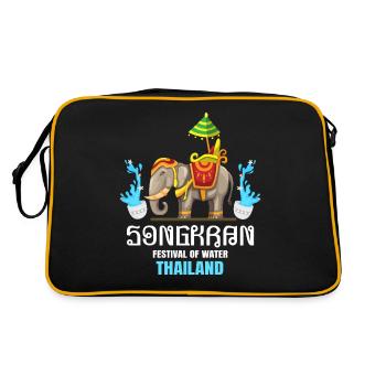 SongKran Festival of Water Thailand - Retro Bag - black/gold - Back