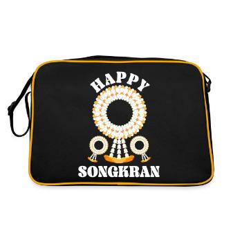 Happy SongCrane Fest Thaïlande - Sac Retro - noir/or - Dos