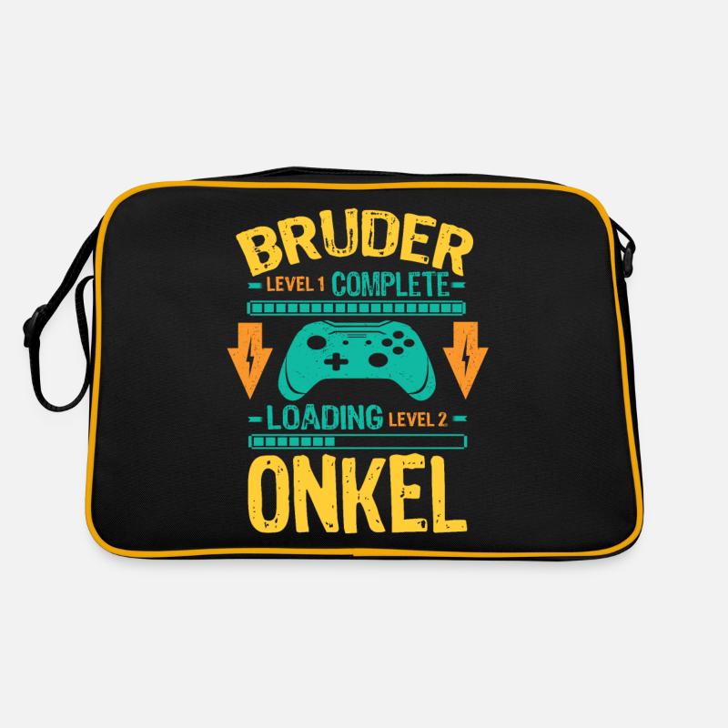 Bruder Level Complete Werdender Onkel Loading Retro Tasche