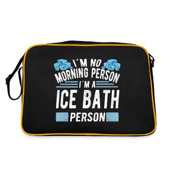 Eau glacée Pas de personne du matin Bain de glace Personne - Sac Retro - noir/or - Dos
