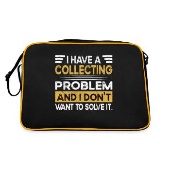 Collecting is my hobby - Retro Bag - black/gold - Back