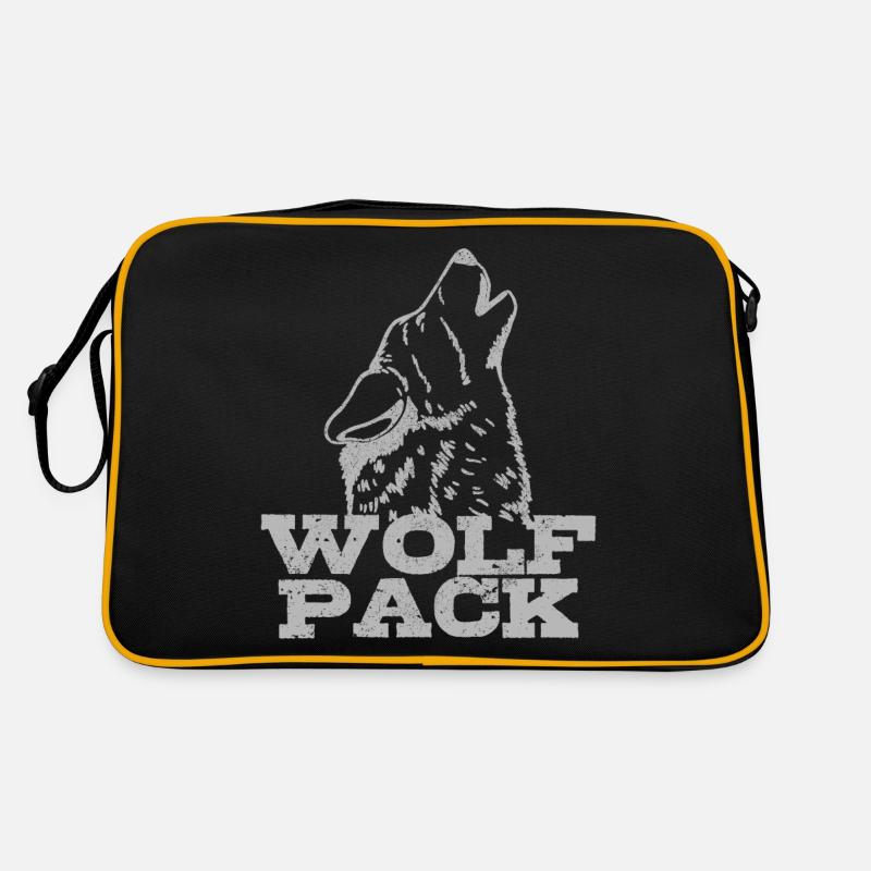 Wolf Pack Geschenk Retro Tasche