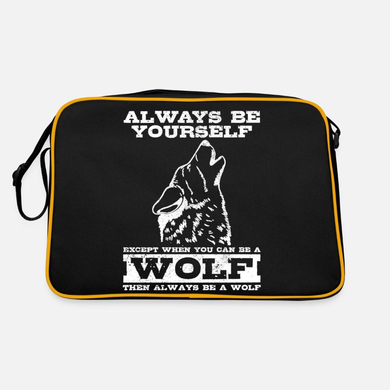 Cadeau de loup Sac Retro