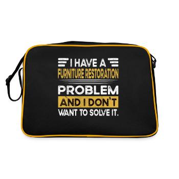 Furniture restoration is my hobby - Retro Bag - black/gold - Back
