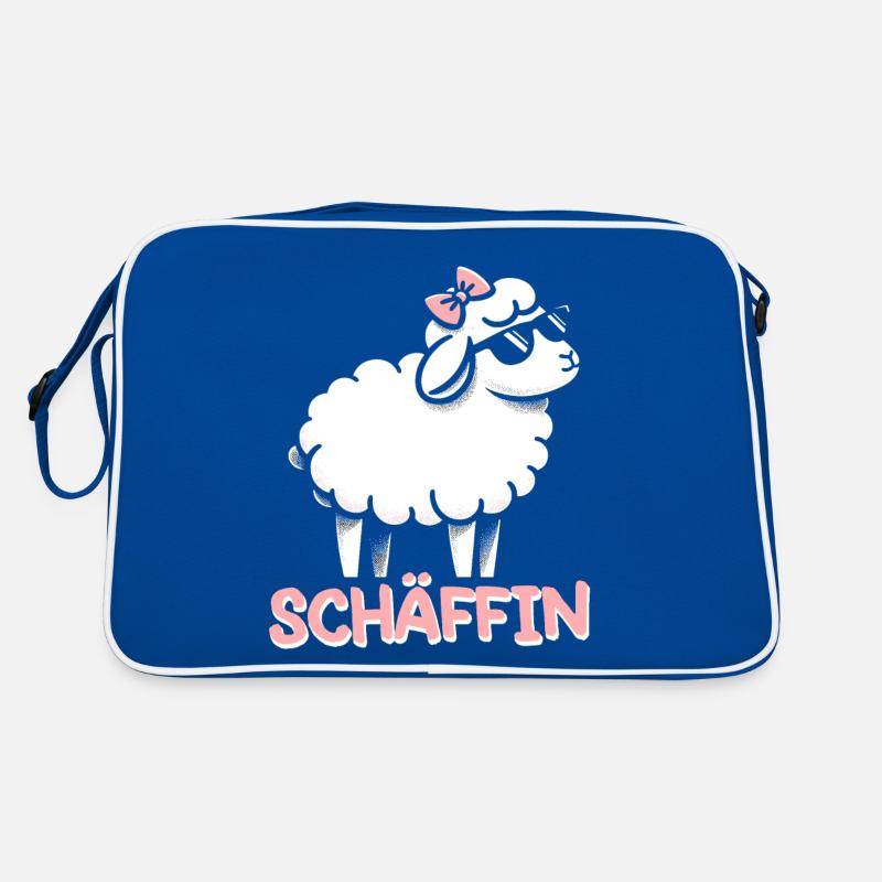 Chef Chefin Schaf Geschenk Schäfin Spruch Retro Tasche