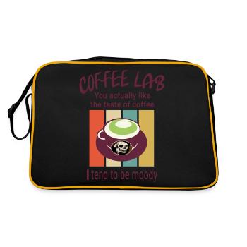 Coffee Mug with Opinion - Funny - Retro Bag - black/gold - Back