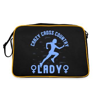 Funny XC Running Gift XC Runner Edition - Retro Bag - black/gold - Back