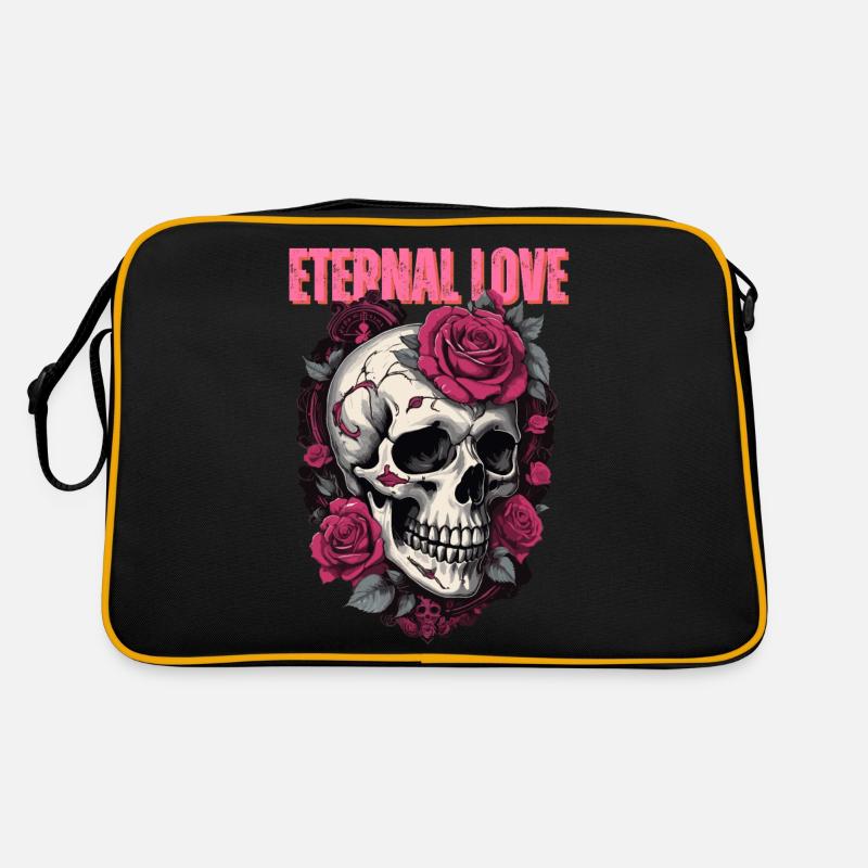 Amour éternel - Crâne Sac Retro