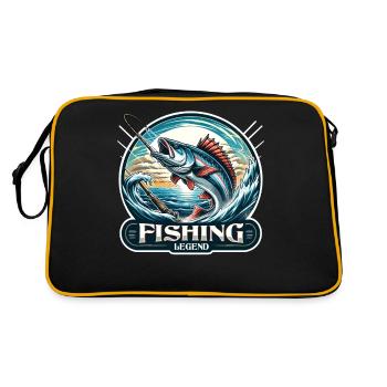 Légende de la pêche épique : conception d’aventure en mer mythique - Sac Retro - noir/or - Dos