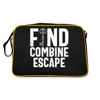Salle d’évasion - Sac Retro - noir/or - Dos