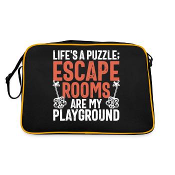 Salle d’évasion - Sac Retro - noir/or - Dos