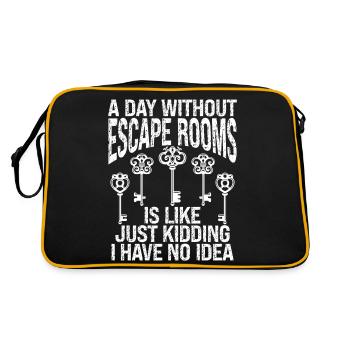 Salle d’évasion - Sac Retro - noir/or - Dos