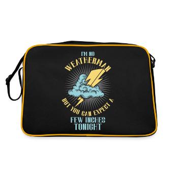 Je ne suis pas un météorologue - attendez-vous à ce qu’il y en ait quelques-uns - Sac Retro - noir/or - Dos