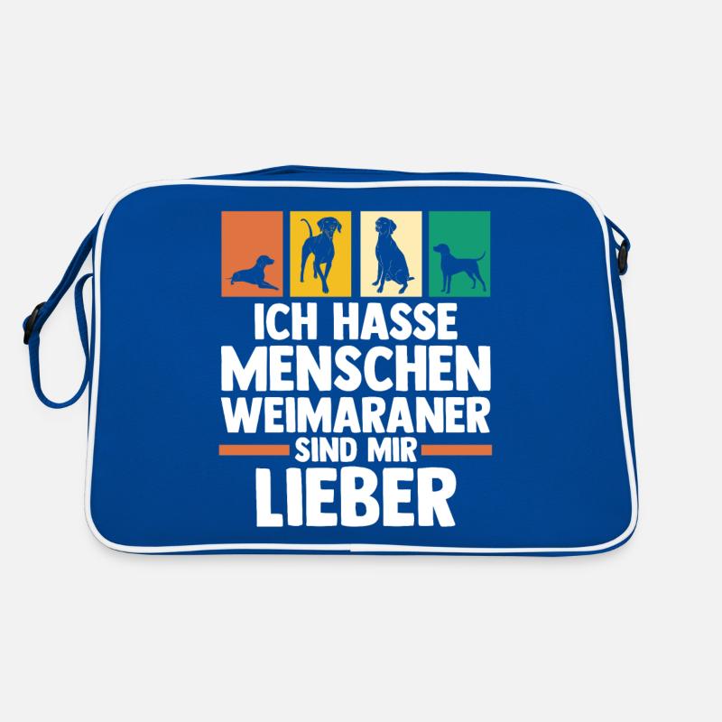 Hund Weimaraner Retro Tasche