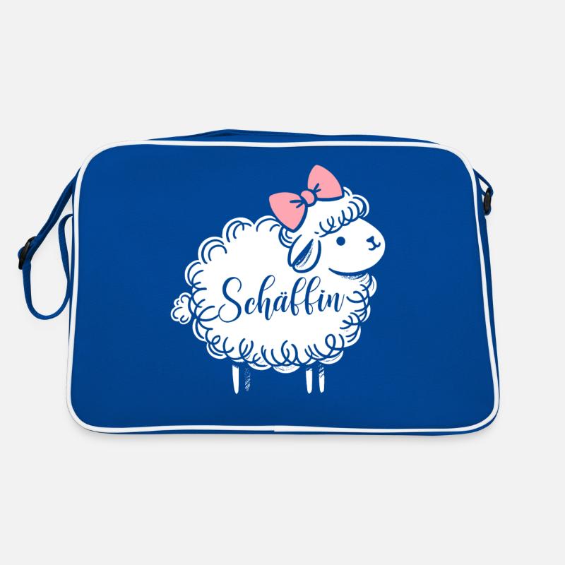 Chef Chefin Schaf Geschenk Schäfin Spruch Retro Tasche