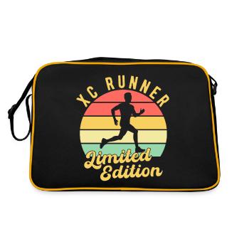 Funny XC Running Gift XC Runner Edition - Retro Bag - black/gold - Back
