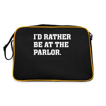 Parlor Casual Streetwear cadeau pour les amateurs de crème glacée - Sac Retro - noir/or - Dos