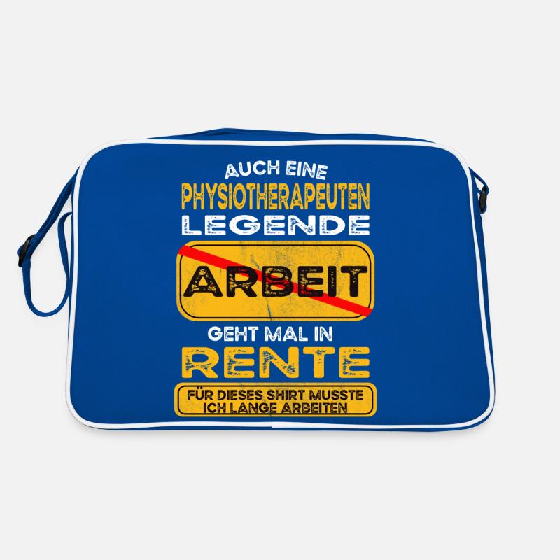 Physiotherapeut lustiges Rente Pension Retro Tasche