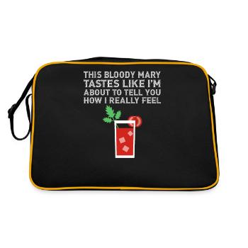 Ce Bloody Mary a le goût de la façon dont je fais vraiment un cocktail - Sac Retro - noir/or - Dos