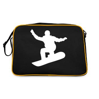 Snowboarding, Halfpipe, Winter sports, Ski packages - Retro Bag - black/gold - Back