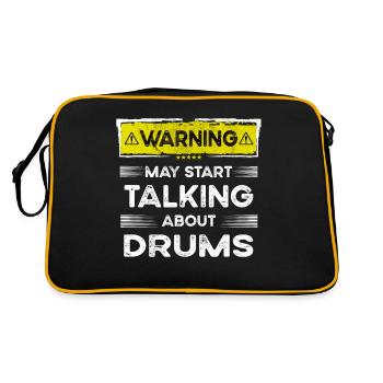 En parlant de batterie drôle - Sac Retro - noir/or - Dos