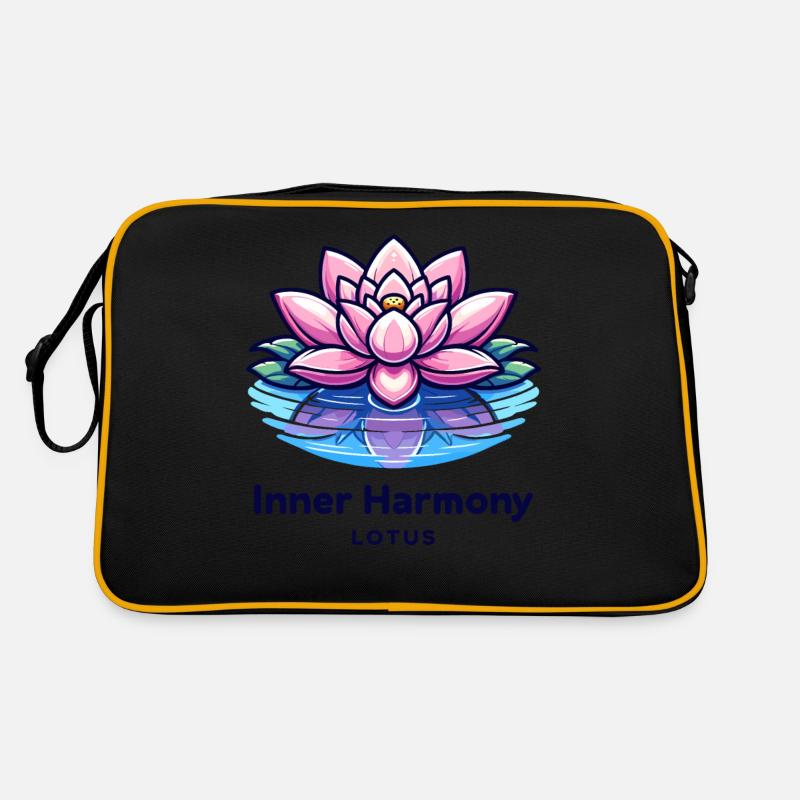Inner Harmony Lotus - Serene Water & Flower Design Retro Bag