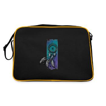 Whimsical Reverie: Pastel Dreamcatcher - Retro Bag - black/gold - Back