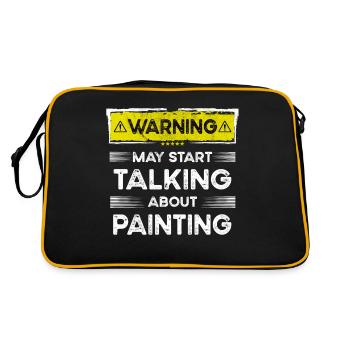 Talking about Painting funny - Retro Bag - black/gold - Back