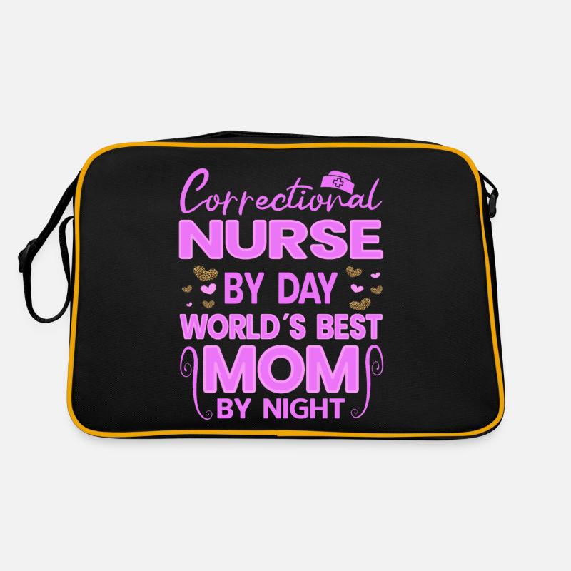 Correctional Nursing By Day Best Mom By Night Gift Retro Bag