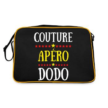 Couture Apéro Dodo - Sac Retro - noir/or - Dos