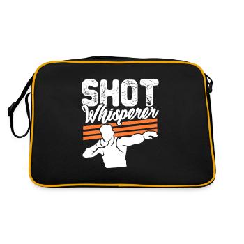 Shot Whisperer Heavy Ball Throwing Shot Put - Retro Tasche - Schwarz/Gold - Hinten