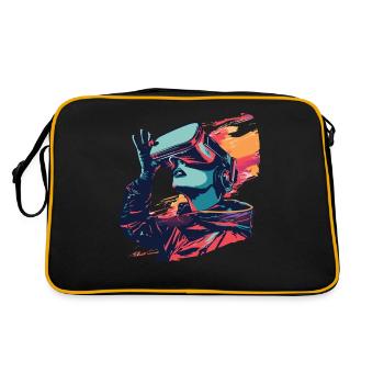 Réalité virtuelle - Immergez-vous dans un - Sac Retro - noir/or - Dos