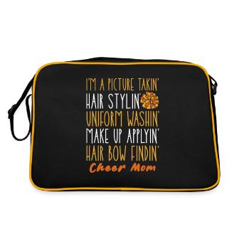 Je suis une photo qui prend des cheveux pour se coiffer et se laver - Sac Retro - noir/or - Dos