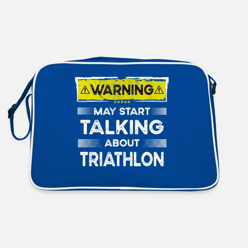 Talking about Triathlon funny Retro Bag