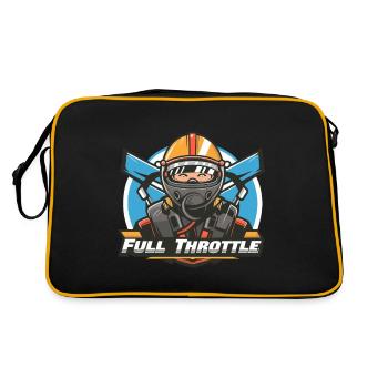 RACE CAR DRIVERS - Retro Bag - black/gold - Back