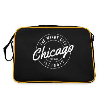 Chicago, Illinois - Retro Bag - black/gold - Back