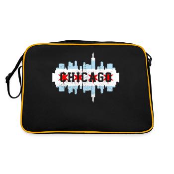 Chicago, Illinois - Retro Bag - black/gold - Back