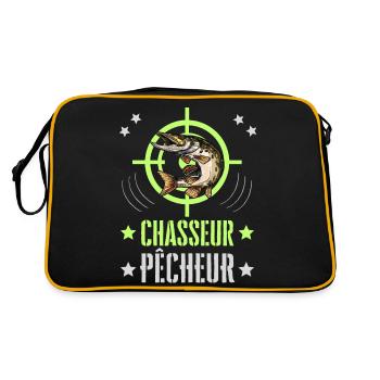 Chasseur Pêcheur Cible Brochet - Sac Retro - noir/or - Dos