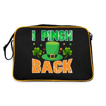 I Pinch Back St. Patrick's Day - Retro Bag - black/gold - Back