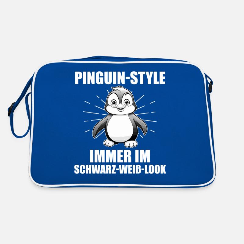 Cute Penguin Retro Bag
