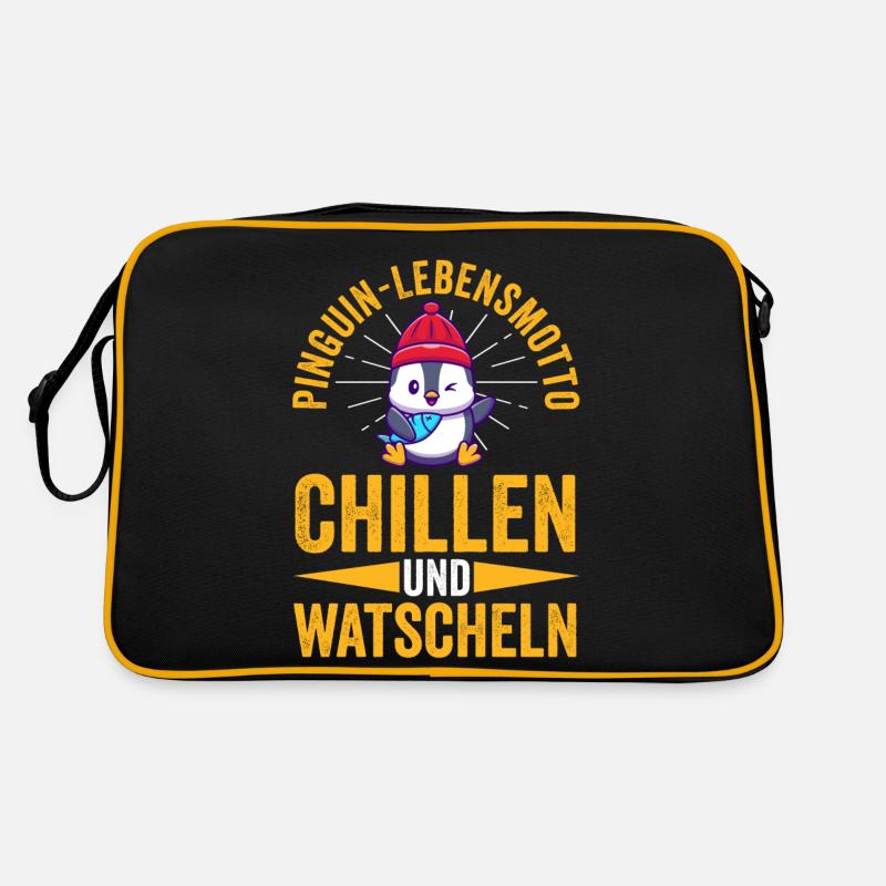 Cute Penguin Retro Bag
