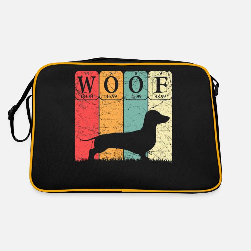 Dachshund Dog Periodic Table Elements Dog Lover Retro Bag