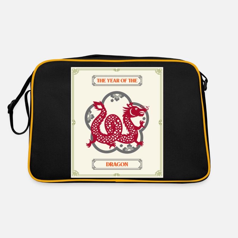 L’année du dragon 2024 - Sac Retro - noir/or