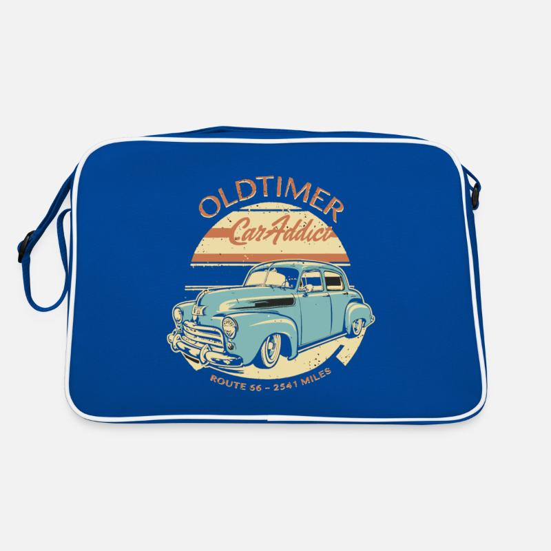 OLDTIMER – CAR ADDICT – VINTAGE Retro Tasche