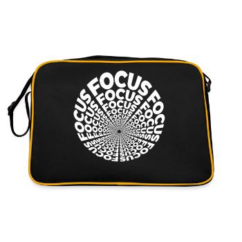 Focus Optical Illusion - Fascinating Visual - Retro Bag - black/gold - Back