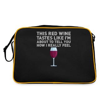 Ce vin rouge a le goût d’une boisson alcoolisée I Am Proud - Sac Retro - noir/or - Dos