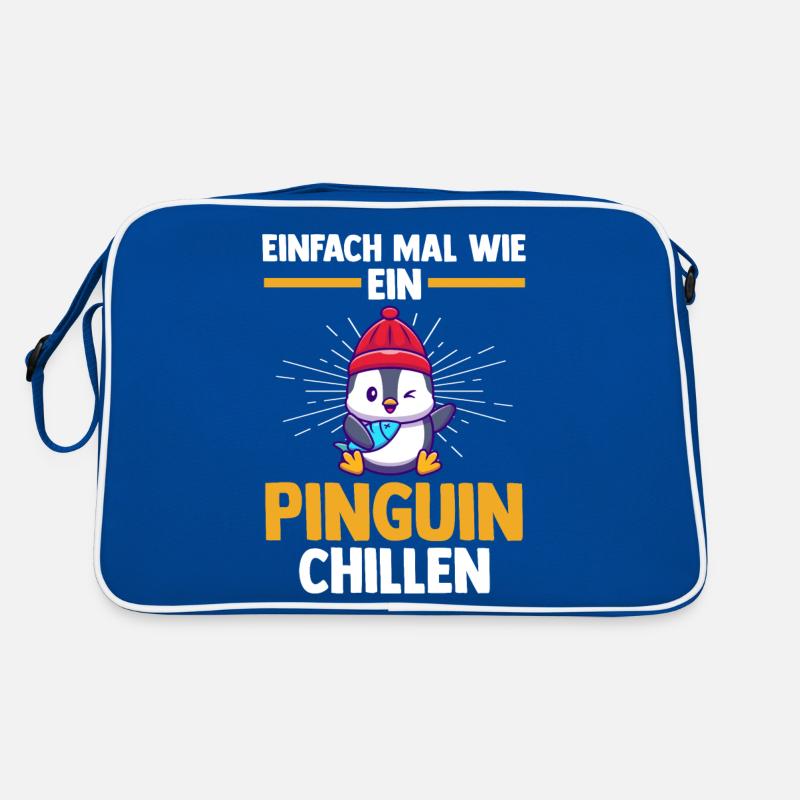 Cute Penguin Retro Bag