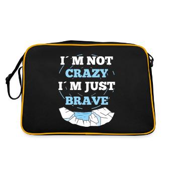L’eau glacée n’est pas folle juste Brave Ice Bath idée cadeau - Sac Retro - noir/or - Dos