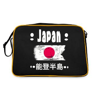 Caractères japonais - Japon - Sac Retro - noir/or - Dos